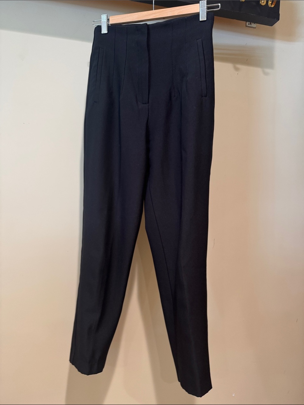 Zara Black Straight Leg Dress Pants